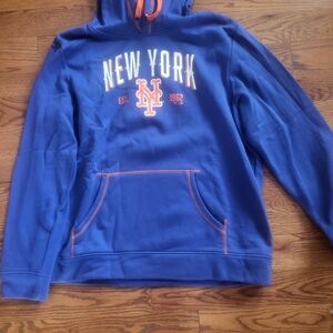 Fanatics Blue Hoodie with Orange Trim